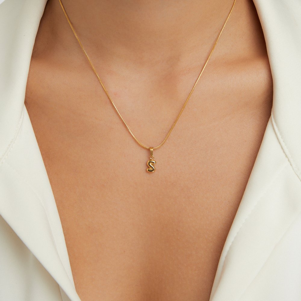 Bubble Letter Ketting