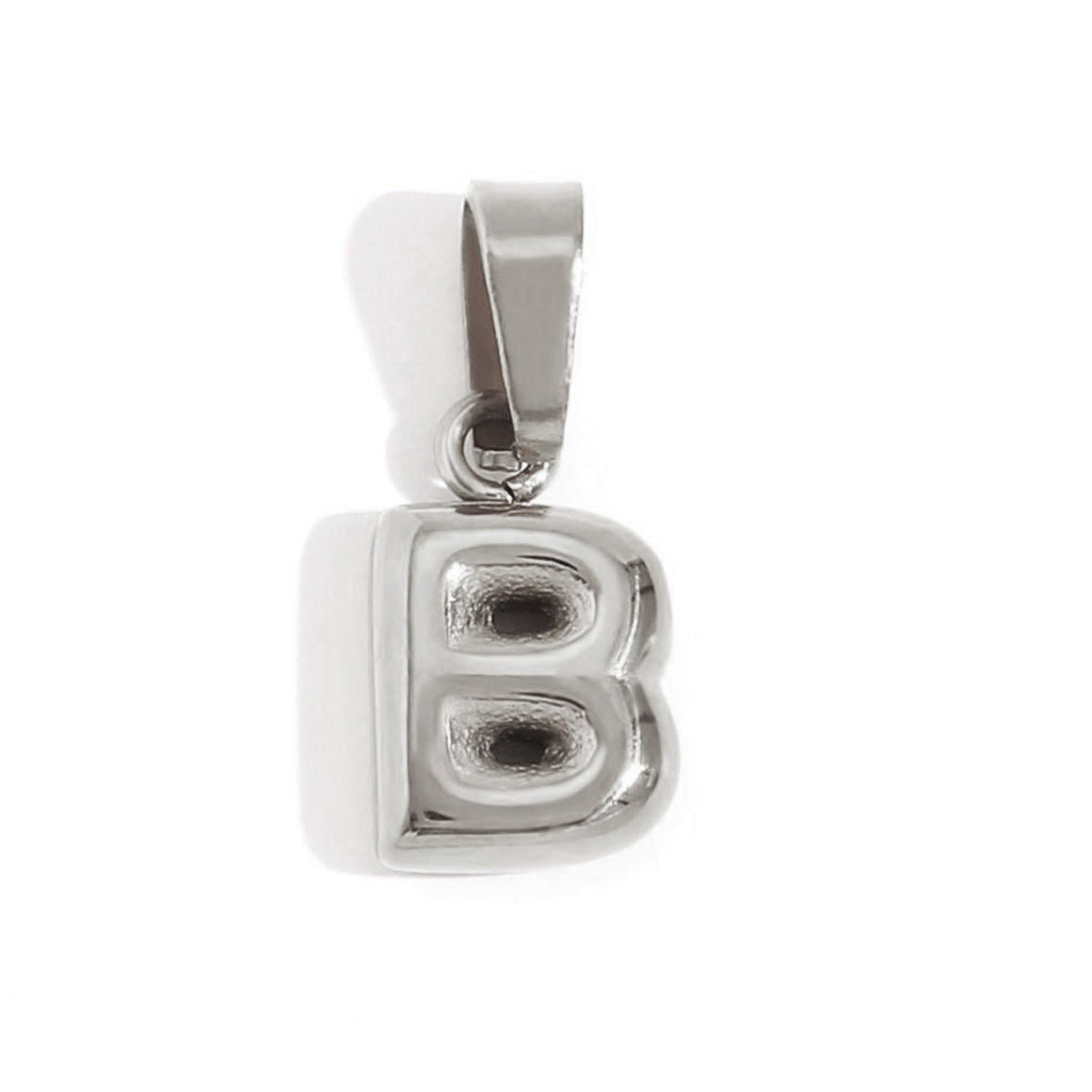 Bubble Letter Zilveren Ketting