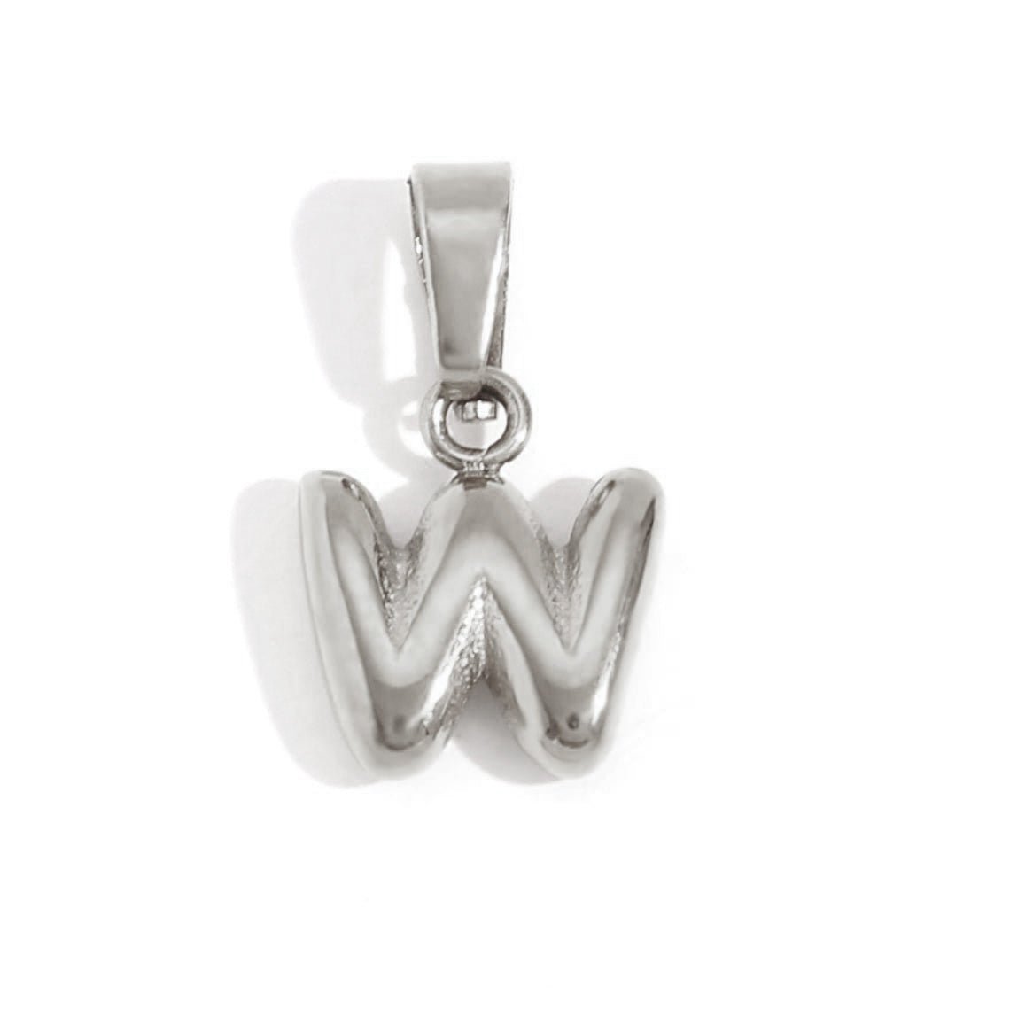 Bubble Letter Zilveren Ketting
