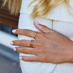 Cali Gouden Kristallen Ring