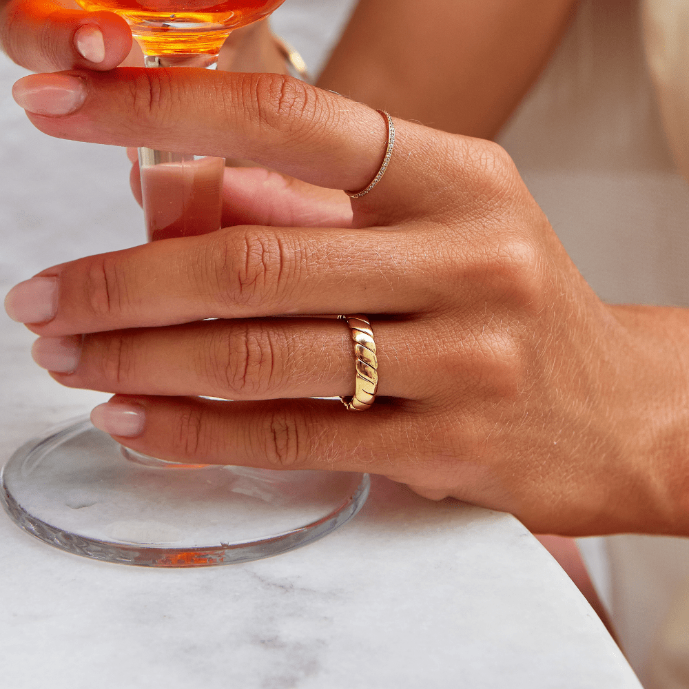 Calira Gevlochten Infinity Ring
