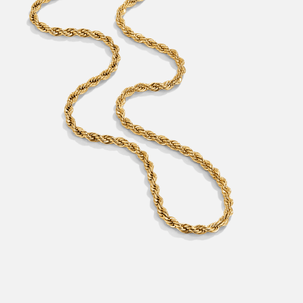 Calla Gouden Gevlochten Ketting Hoofdafbeelding