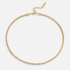 Calla Gouden Gevlochten Ketting Enkelband