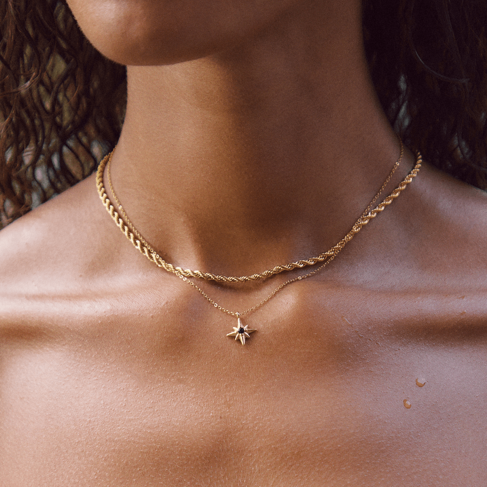 Calla Gouden Gevlochten Ketting Secundaire afbeelding