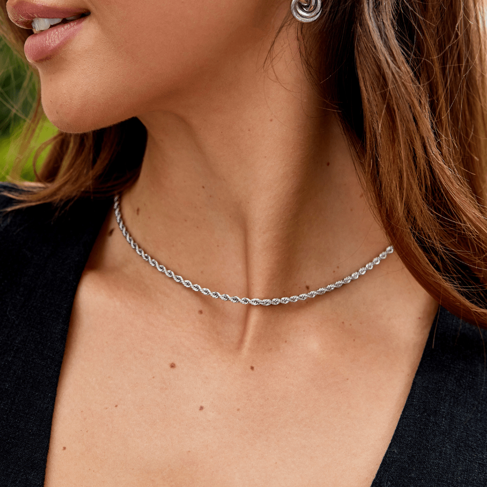 Calla Zilveren Gevlochten Ketting