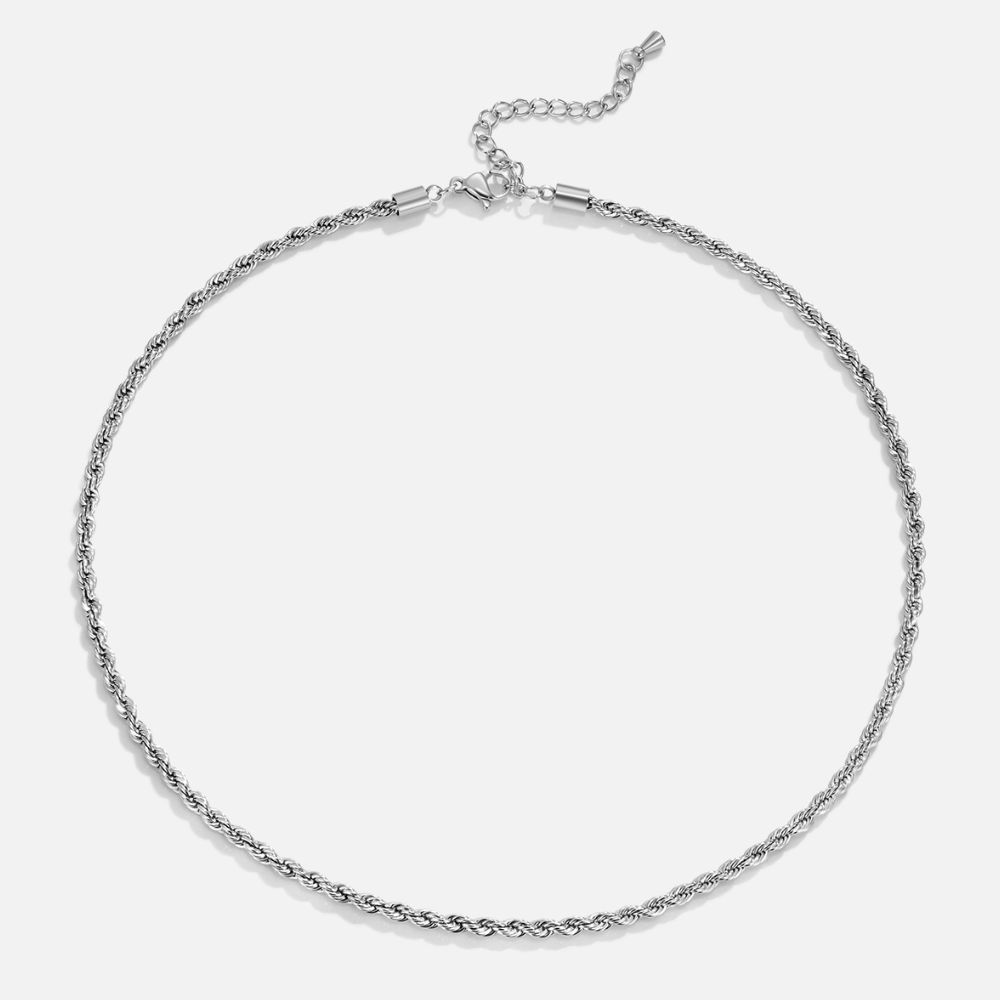 Calla Zilveren Gevlochten Ketting