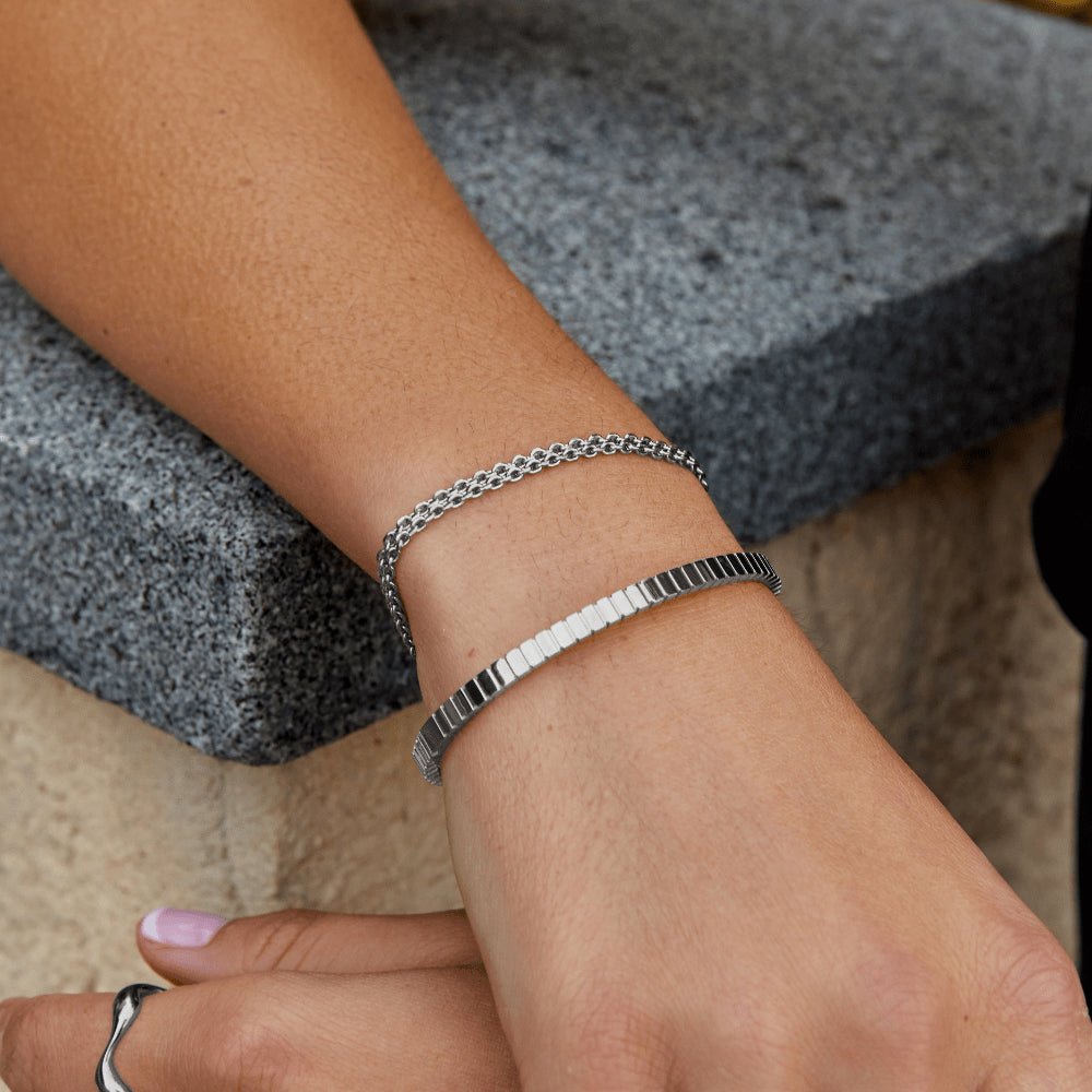 Capri Zilveren Ketting Armband