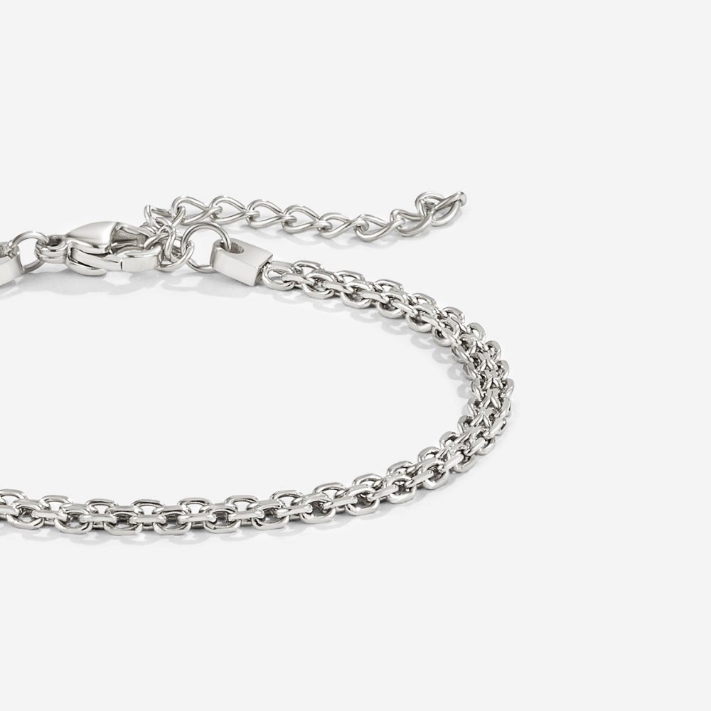 Capri Zilveren Ketting Armband Hoofdafbeelding