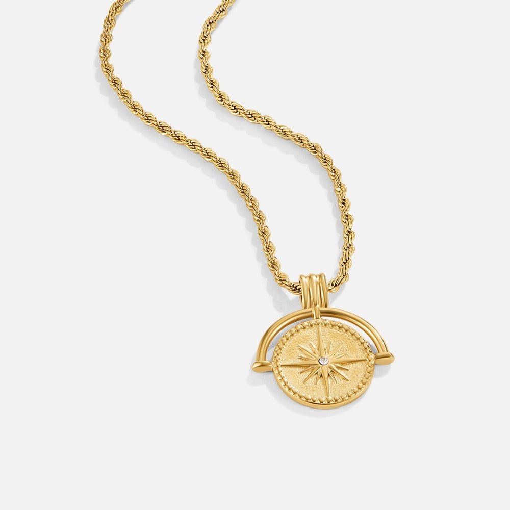 Celestial Gouden Coin Ketting Hoofdafbeelding