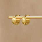 Celestial Gouden Ronde Oorbellen
