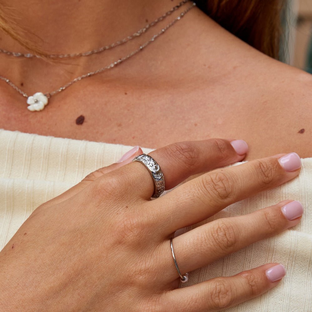 Celestial Zilveren Ring Secundaire afbeelding
