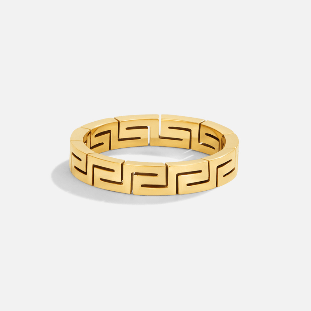 Celestine Gouden Hollow Ring Hoofdafbeelding