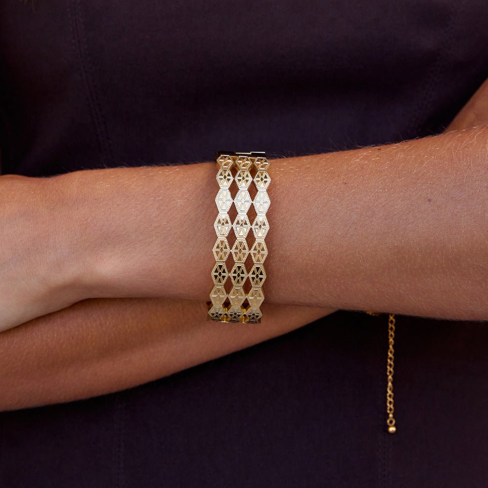 Celine Geometric Gouden Armband Secundaire afbeelding