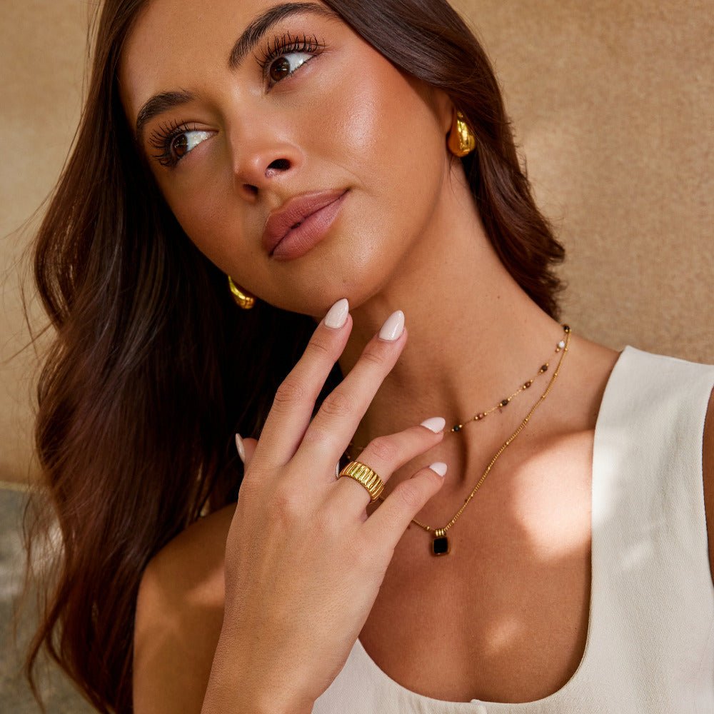 Chunky Calira Gouden Ring