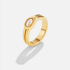 Chunky Parel 18K Gouden Ring