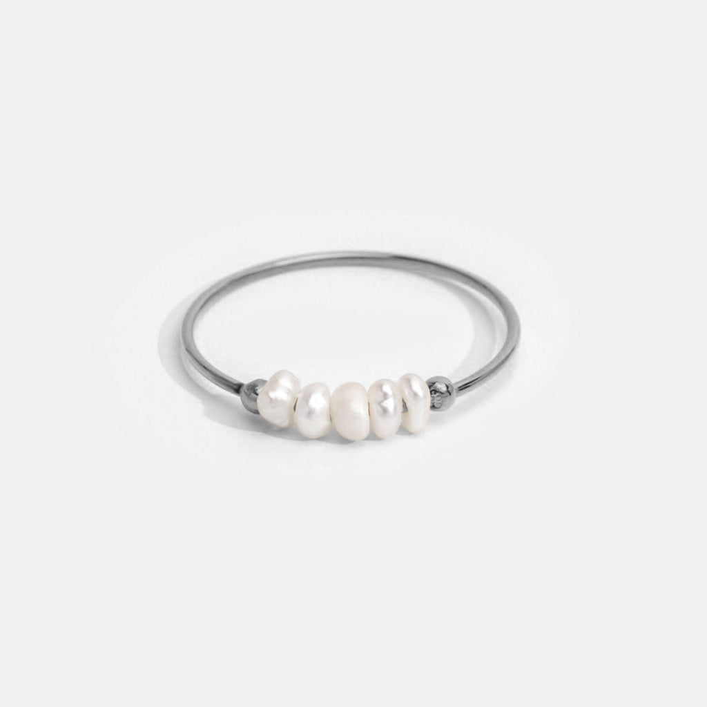 Classic Freshwater Parel Zilveren Ring