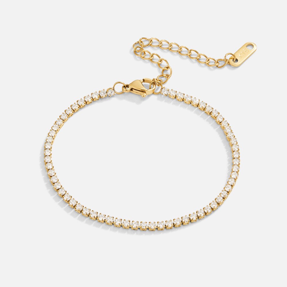 Cordelia Gouden Tennis Armband