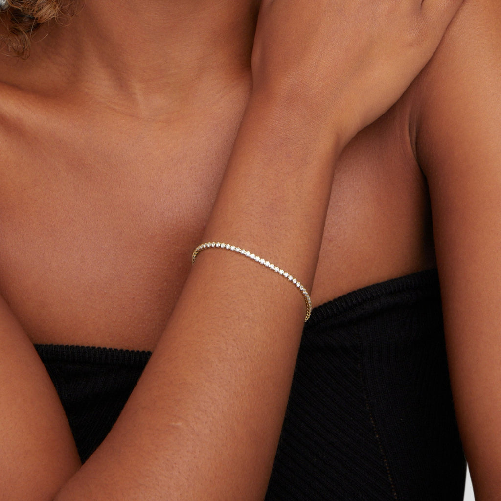 Cordelia Zilveren Tennis Armband