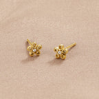 Kristallen Daisy Knopjes Oorbellen