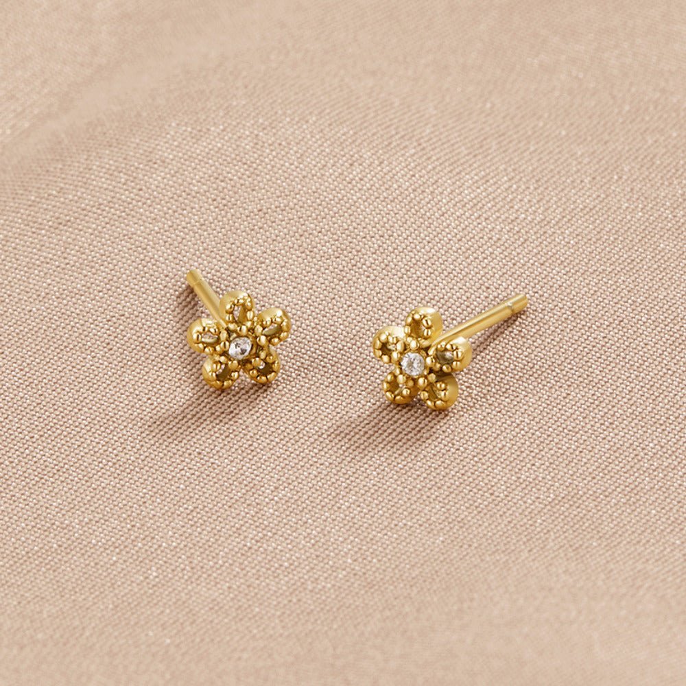 Kristallen Daisy Knopjes Oorbellen