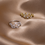 18K Gouden Kristallen Vine Ring