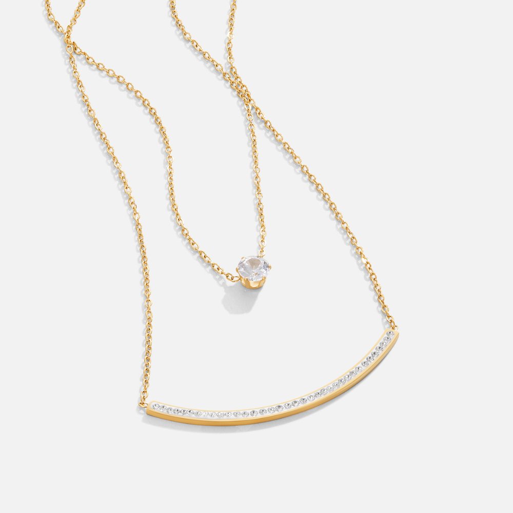 Dainty Kristallen Gelaagde Ketting Hoofdafbeelding