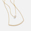 Dainty Kristallen Gelaagde Ketting
