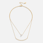 Dainty Kristallen Gelaagde Ketting