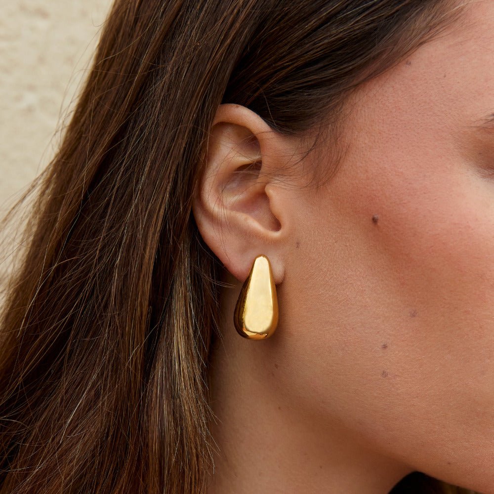 Dakota Gouden Teardrop Oorbellen Secundaire afbeelding