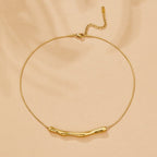 Deana Gouden Bamboo Ketting