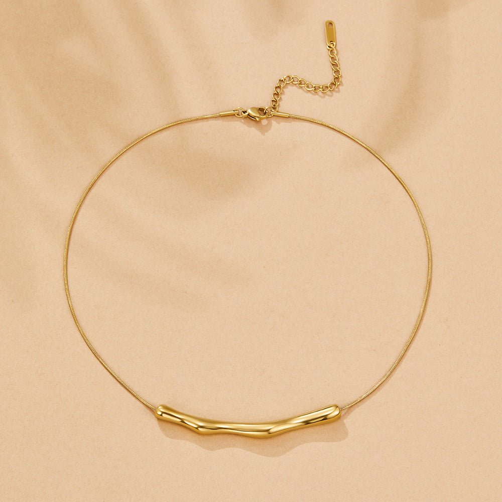 Deana Gouden Bamboo Ketting