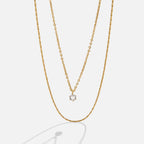 Dina Kristallen & Gouden Gelaagde Ketting