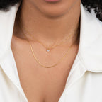 Dina Kristallen & Gouden Gelaagde Ketting
