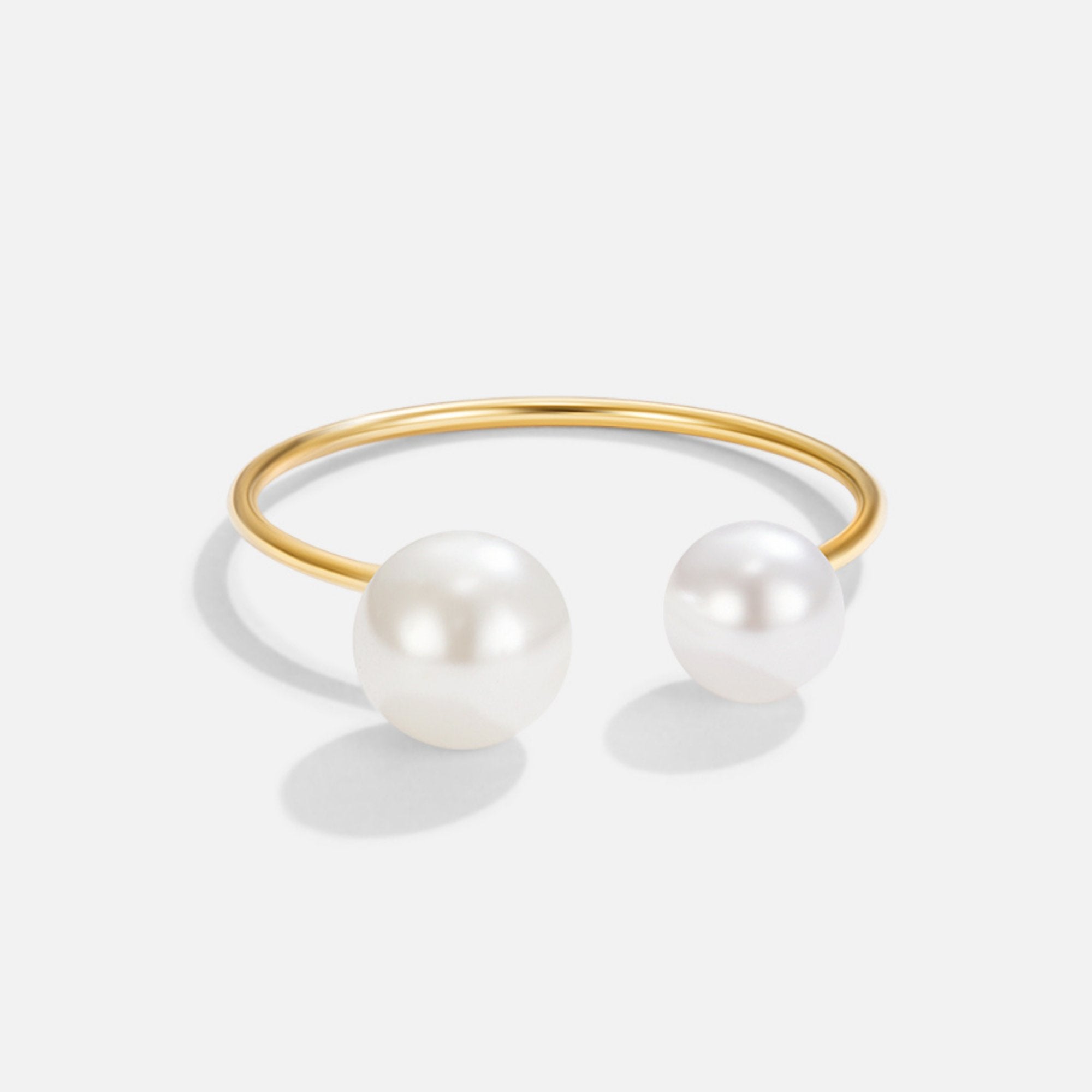 Durya Dubbele Parel Wikkel Ring
