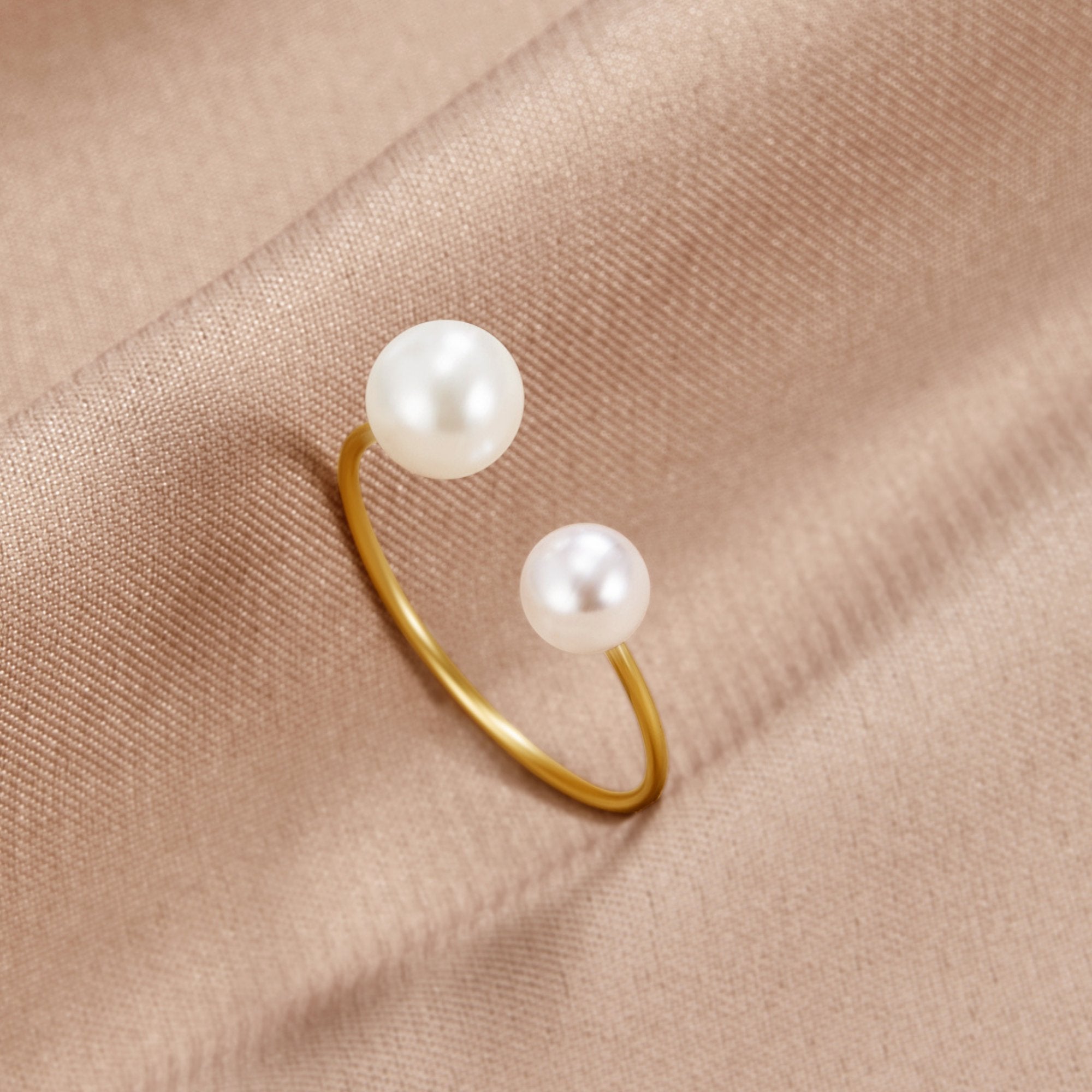 Durya Double Parel Wikkel Ring Hoofdafbeelding
