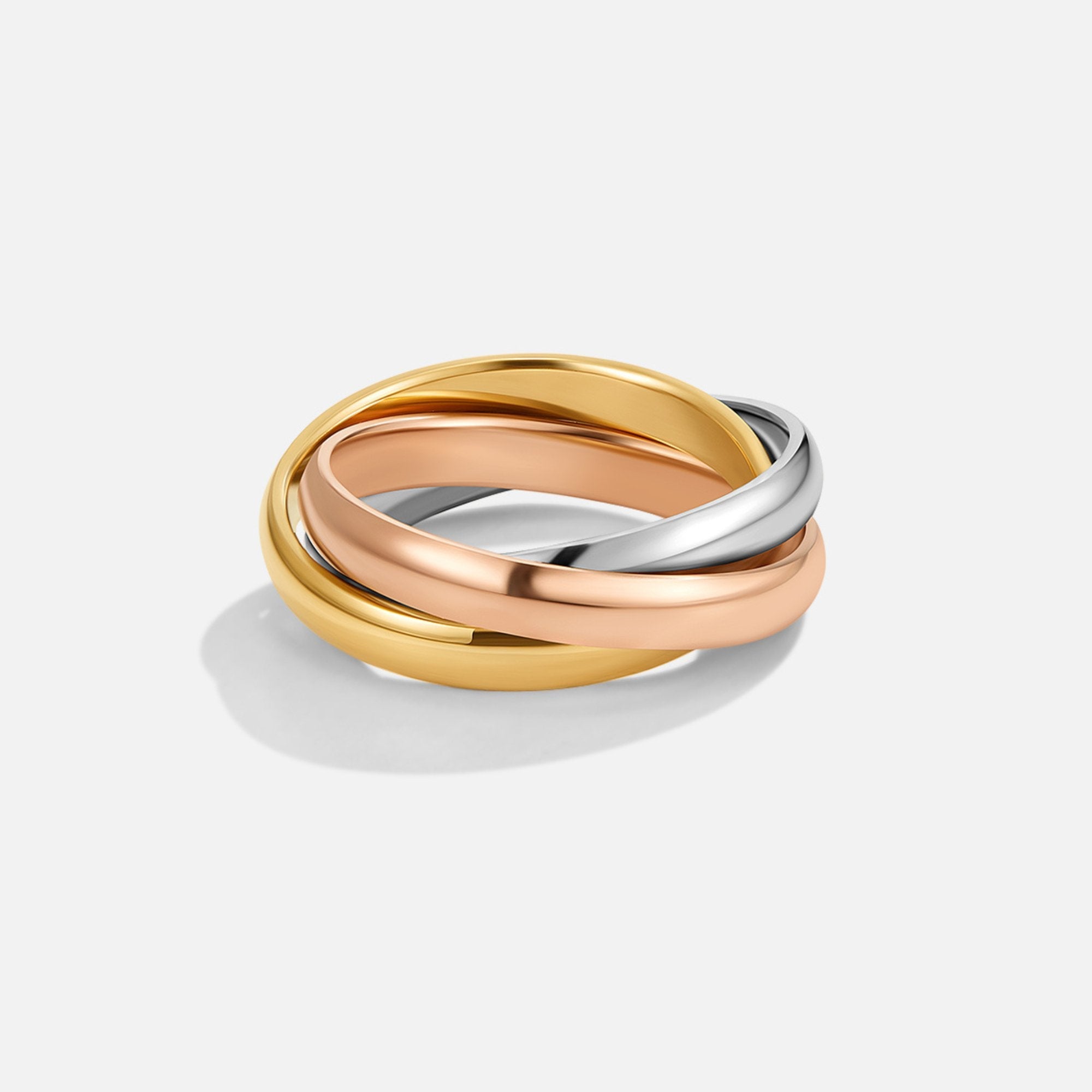 Elena Three-Toned Loop Ring Hoofdafbeelding