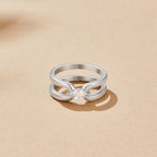 Eliza Zilveren Link Ketting Ring