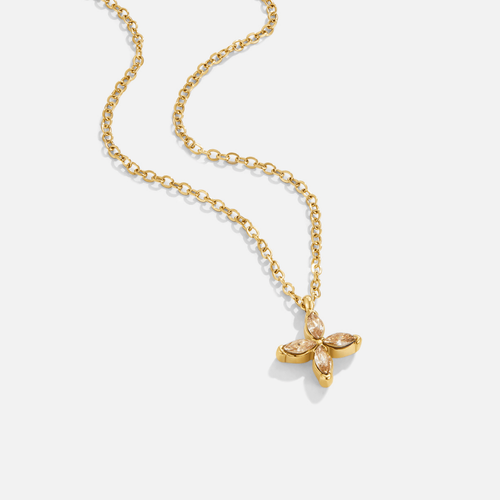 Elowyn Kristallen Petal Ketting Hoofdafbeelding