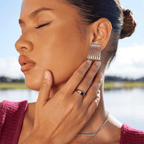 Ember Zilveren Emerald Ring