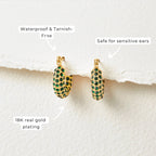 Emerald Beauty Ronde Oorbellen