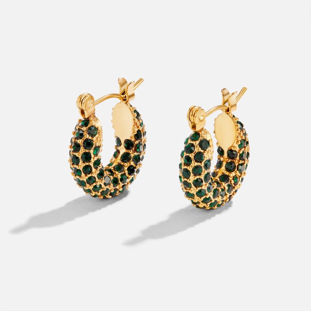 Emerald Beauty Ronde Oorbellen