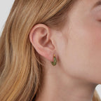 Emerald Beauty Ronde Oorbellen