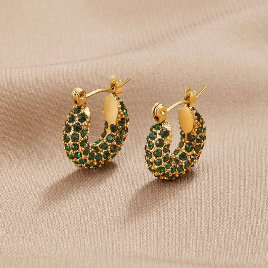 Emerald Beauty Ronde Oorbellen Hoofdafbeelding