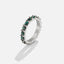 Emerald Beauty Zilveren Kristallen Ring