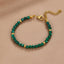 Emerald Green Beaded Armband