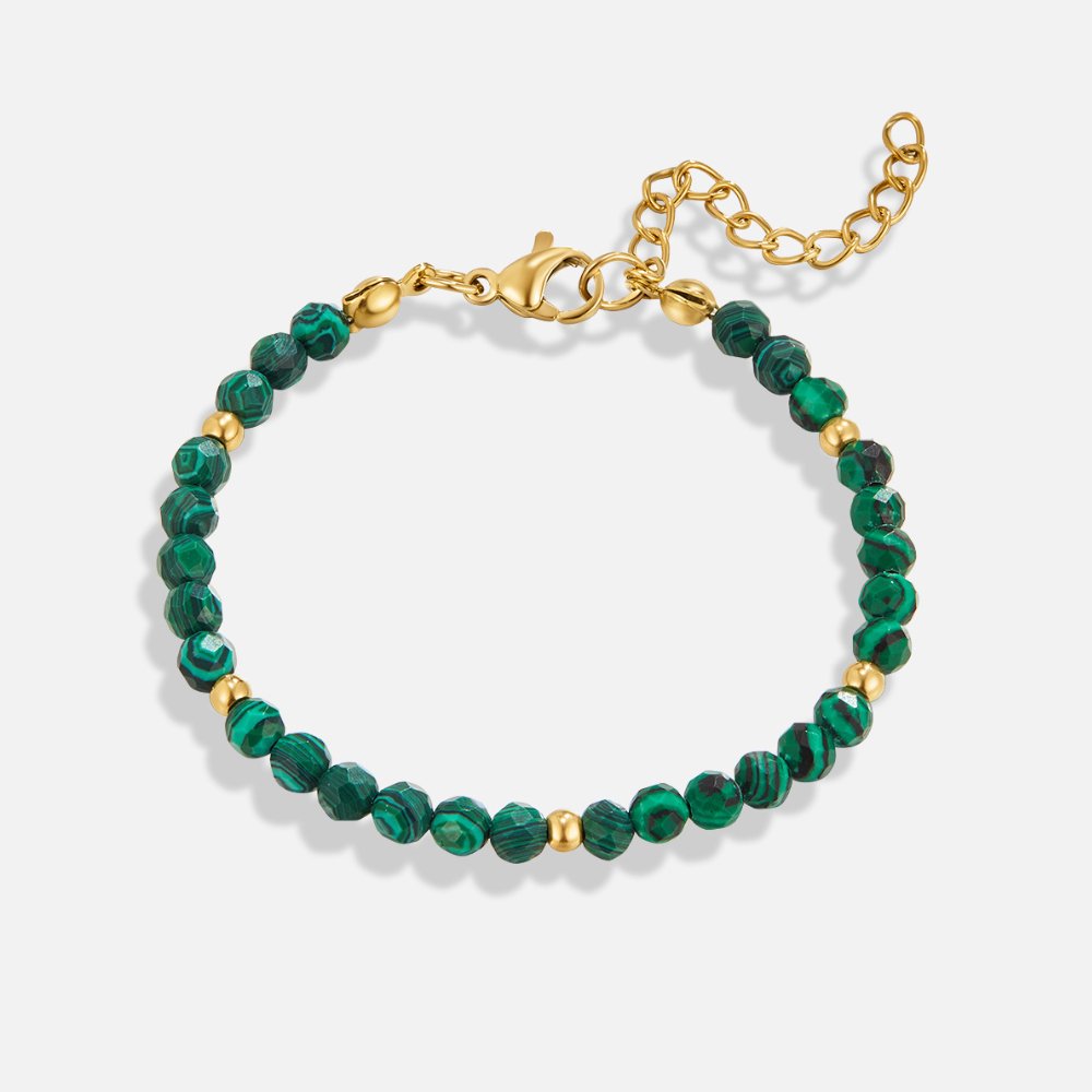 Emerald Green Beaded Armband