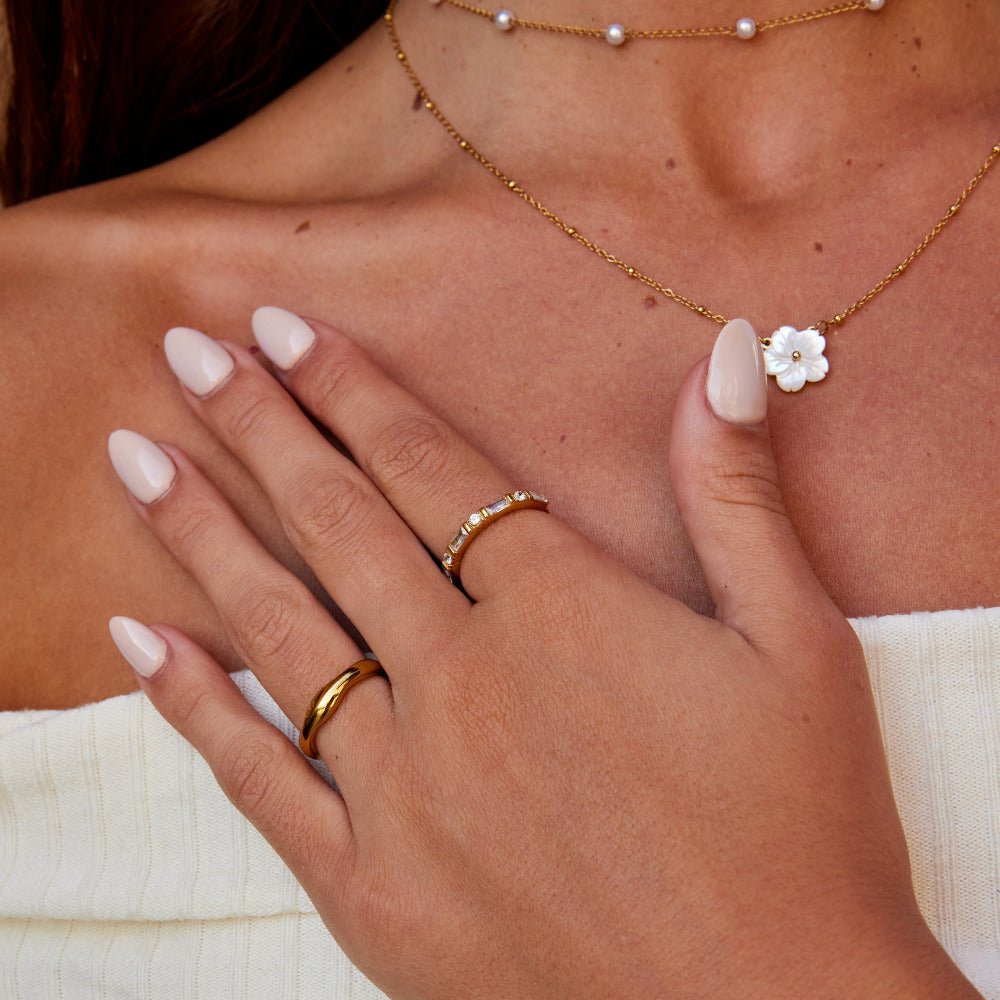 Emily Kristallen Baguette Ring Secundaire afbeelding