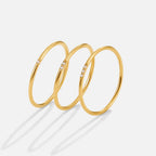Eula Gouden Kristallen Band Ring