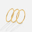 Eula Gouden Kristallen Band Ring Set