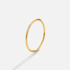 Eula Gouden Kristallen Band Ring Set